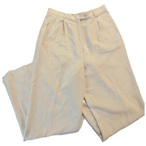 ☀️ Silk High waisted Pleasted Trousers Pants - Coldwater Creek - 6 petite